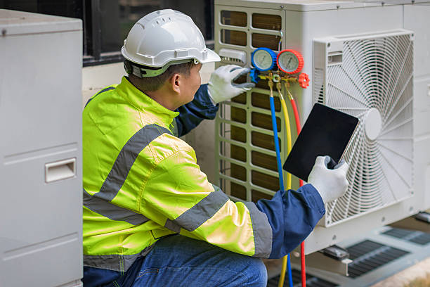 Professional Ductwork Repair technician working in Lake George, NY